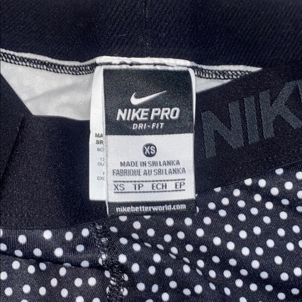 Nike women’s XS pro combat polka dot leggings - Picture 5 of 9